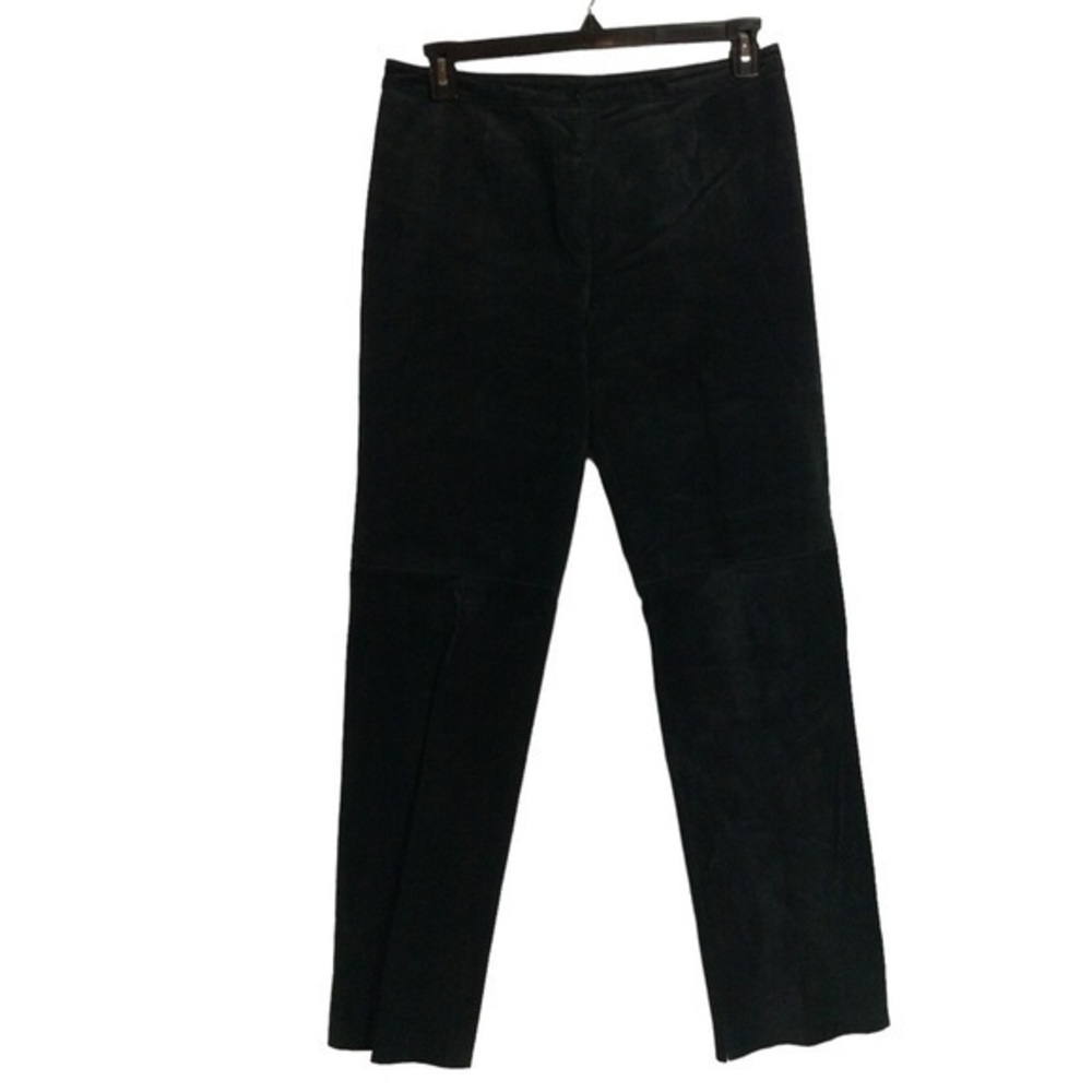 Doncaster  black suede leather pants. Size 10.